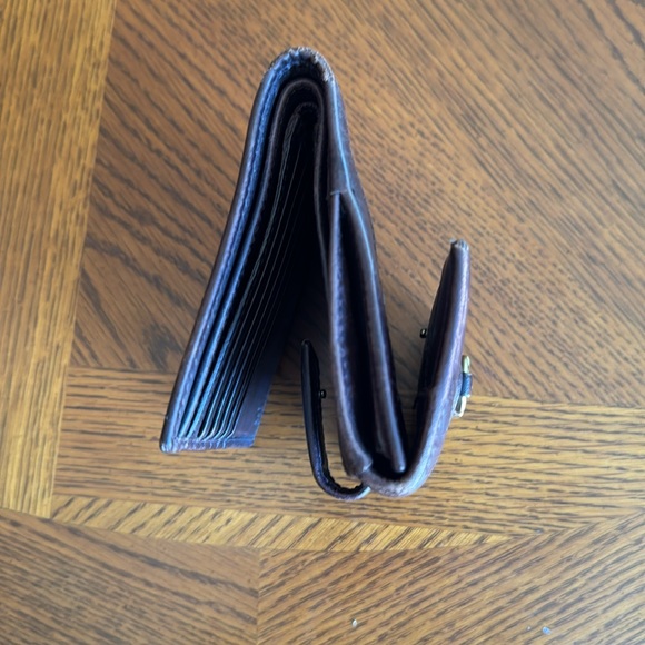 Guccissima French Flap Wallet Brown Leather Gold Hardware. Authentic - Picture 12 of 15